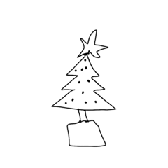 [LINEスタンプ] クリスマスの落書き