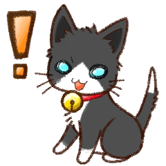 [LINEスタンプ] ぽやぽやまくろこねこ