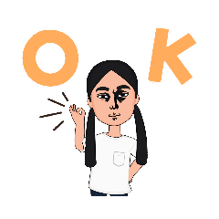 [LINEスタンプ] Kawaii女のコ