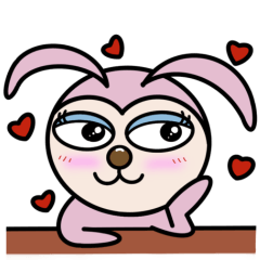 [LINEスタンプ] うれし❤️たのし❤️うさぎさん❣️