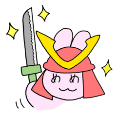 [LINEスタンプ] めめうさちゃん(戦乱の世編)