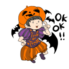 [LINEスタンプ] 元気っ子プクちゃん3/ハロウィン編