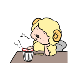 [LINEスタンプ] ひつじのペコラ
