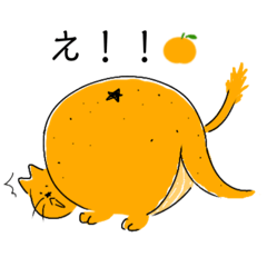 [LINEスタンプ] ねこみかん(あまい)【修正版】