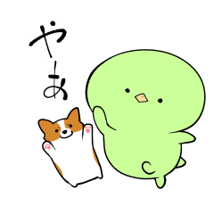 [LINEスタンプ] カッパとコーギー2