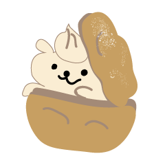 [LINEスタンプ] クリームわんこ