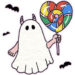 [LINEスタンプ] 幽霊のハロウィン