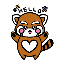 [LINEスタンプ] すごく可愛いレッサーパンダ。