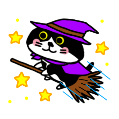 [LINEスタンプ] はちわれ猫ロック【ハロウィン】