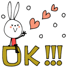 [LINEスタンプ] mottoのvうさぎ♡冬など