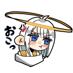 [LINEスタンプ] うちの天使(美術の課題)