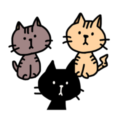 [LINEスタンプ] くろころねこスタンプ