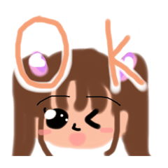 [LINEスタンプ] かわいい女の子スタンプ(●´ω｀●)