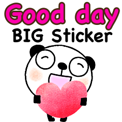 [LINEスタンプ] Goodday Bigスタンプなかいさんちのパンダ