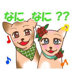 [LINEスタンプ] 「大福」と「あんみつ」兄妹の元気スタンプ