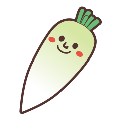 [LINEスタンプ] かわいい野菜03