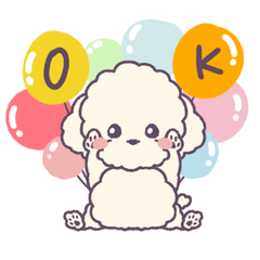 [LINEスタンプ] プードルのぷーくん