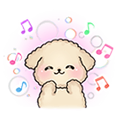 [LINEスタンプ] ふんわ～りもこもこトイプードル 5