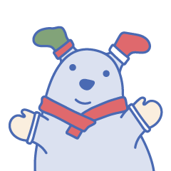 [LINEスタンプ] ホッキョクグマのレオとのクリスマス