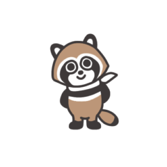 [LINEスタンプ] スカーフたぬき