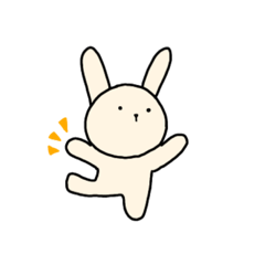 [LINEスタンプ] やる気を出したいうさぎさん