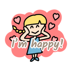 [LINEスタンプ] English girlmp