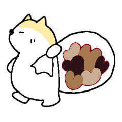 [LINEスタンプ] わんたた3 くりいろMix