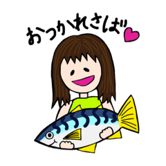 [LINEスタンプ] SABAgirl☺︎