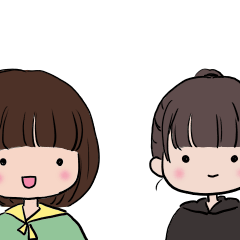 [LINEスタンプ] きの子とぱん子