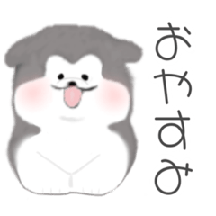 [LINEスタンプ] アラスカンマラミュートの子犬スタンプ