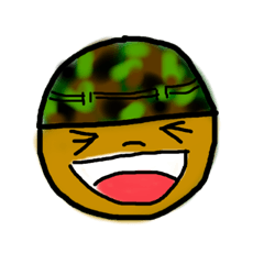 [LINEスタンプ] 兵隊顔文字