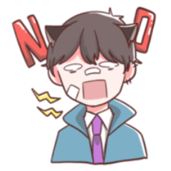 [LINEスタンプ] オオカミ男子くん