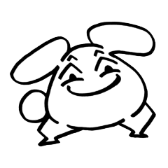 [LINEスタンプ] うさぎの生き様