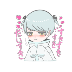 [LINEスタンプ] みずいろツインテちゃん