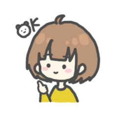 [LINEスタンプ] ふんわりココアちゃん