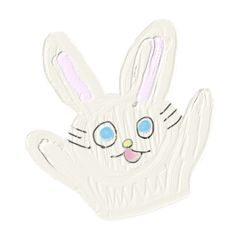 [LINEスタンプ] ふわふらうさぎ