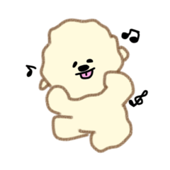 [LINEスタンプ] やさしいビションフリーゼ