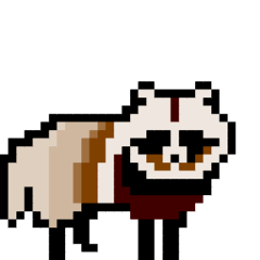 [LINEスタンプ] ドットのたぬき
