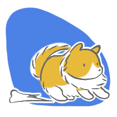 [LINEスタンプ] ふさふさしっぽのコーギーさん2