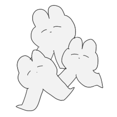 [LINEスタンプ] うさぎさん元気いっぱいの画像（メイン）