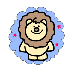 [LINEスタンプ] 歩み方はないライオンくん