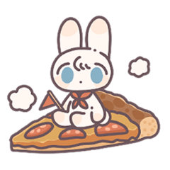 [LINEスタンプ] うさぎのラビくん。