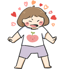 [LINEスタンプ] ruru子の にちじょう