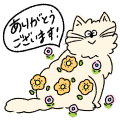 [LINEスタンプ] くろごまんのもふ猫