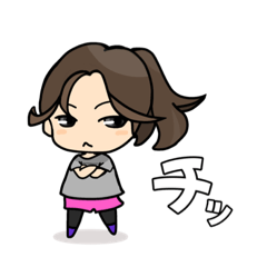 [LINEスタンプ] ランニングウェア女子のよく使うことば④