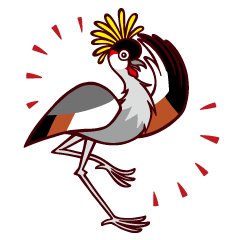 [LINEスタンプ] アフリカの愉快な鳥たち