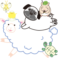 [LINEスタンプ] まったりな動物たち