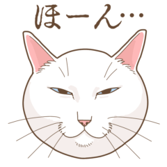 [LINEスタンプ] 白猫たーちん②