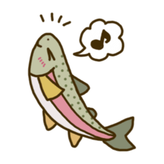 [LINEスタンプ] 北の渓流魚たち2 【修正版】