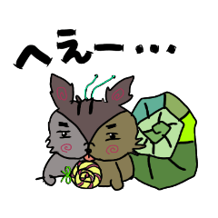 [LINEスタンプ] なんかでてる古代アンモナイトリス